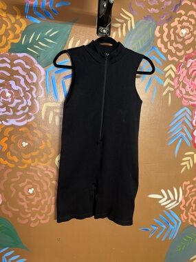 Forever 21 Black Sleeveless Zip Romper
